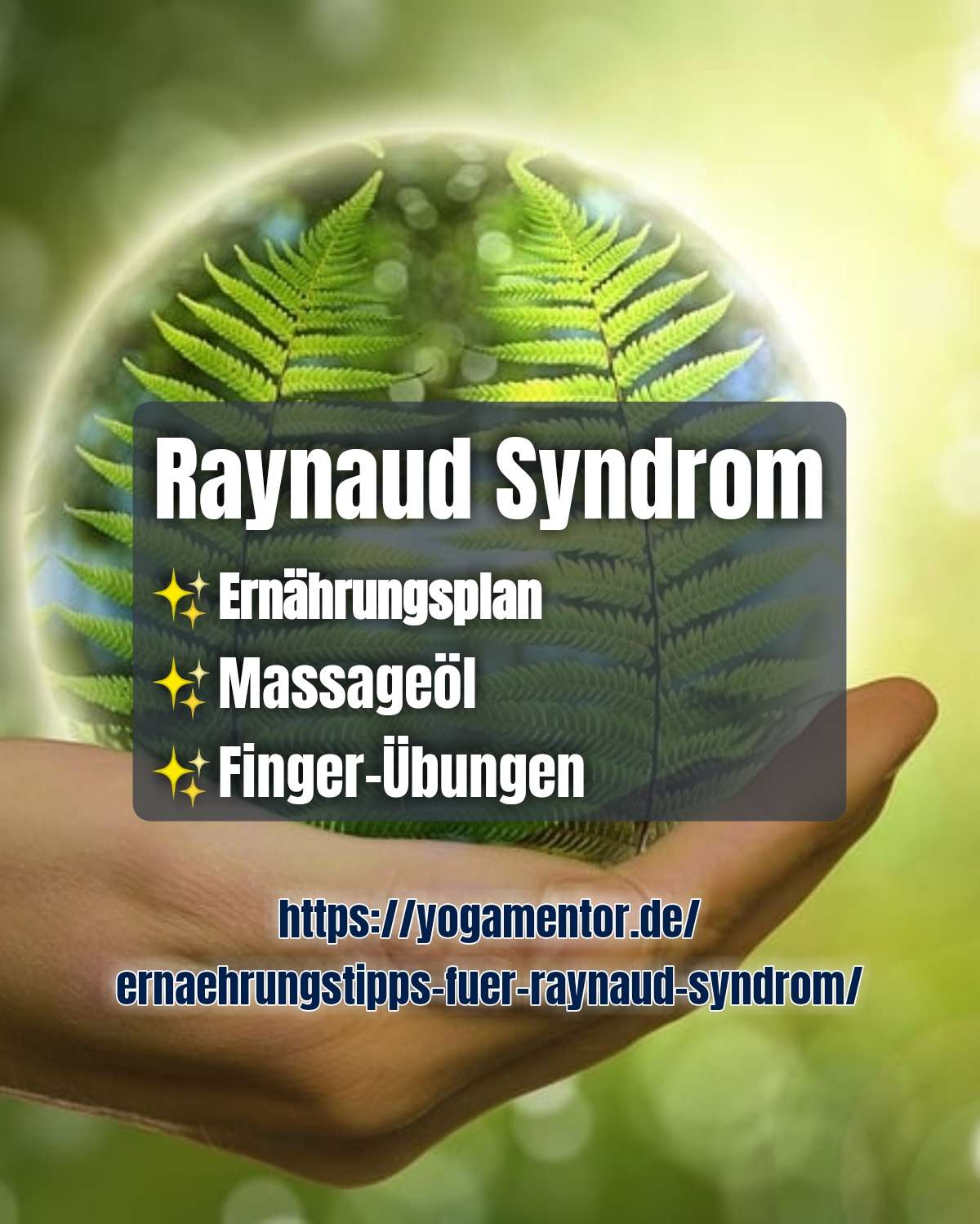 Raynaud Syndrom Ernährung Massageöl Finger-Übungen