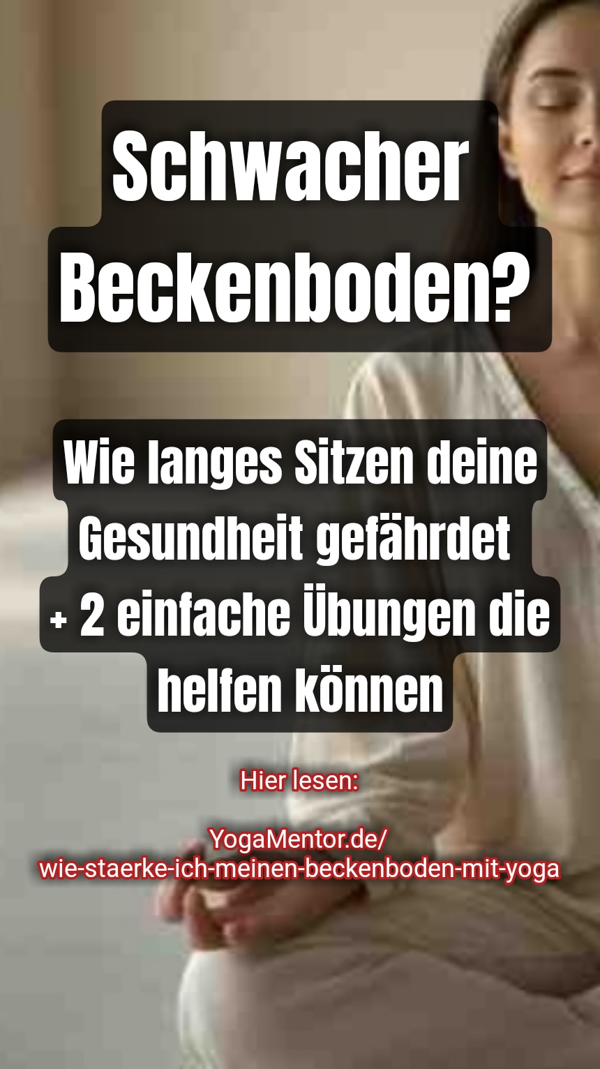 Gesundheit und Yoga-Übungen für Beckenboden